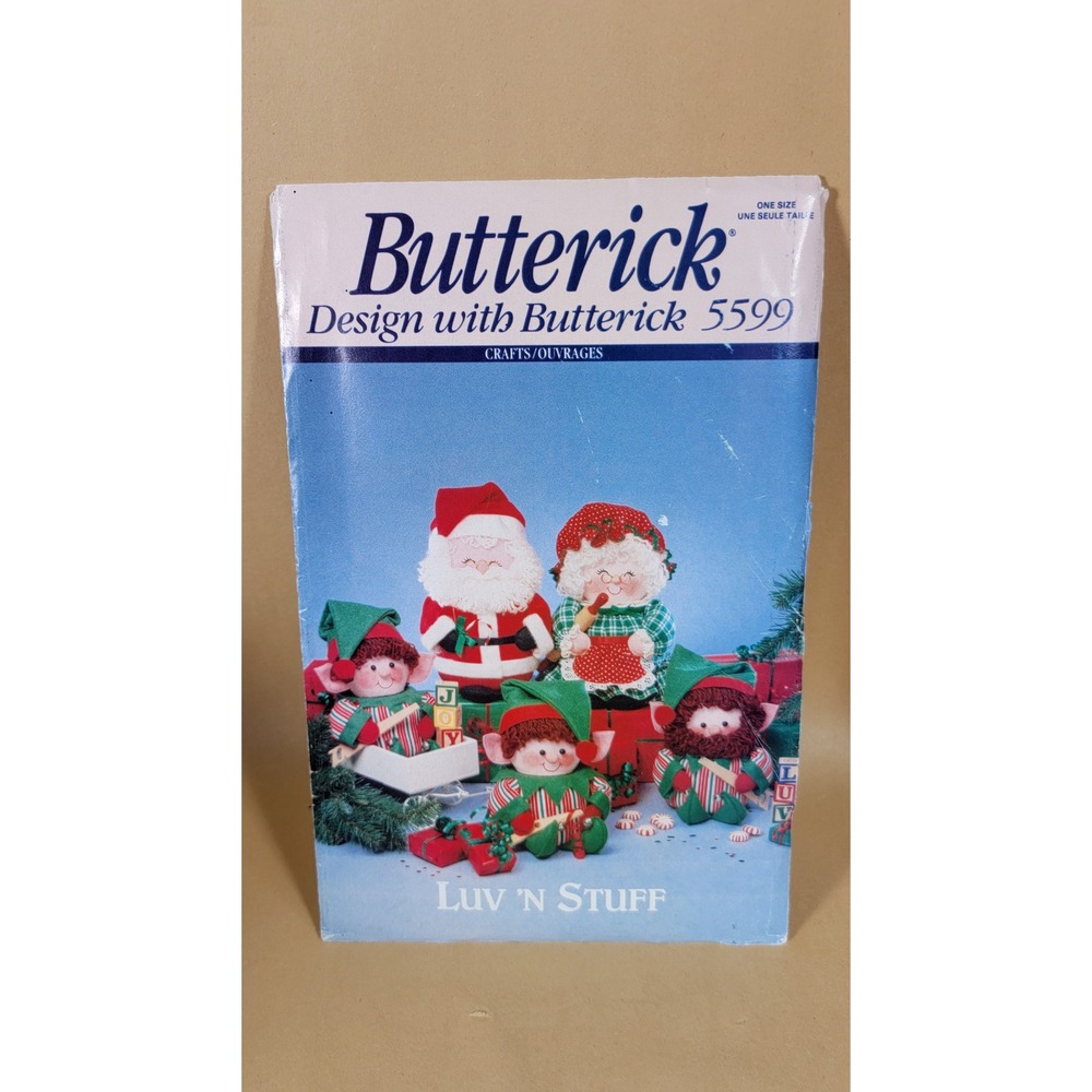 Butterick 5599 Santa Mrs Claus Elves Sewing Pattern Christmas Luv N Stuff NEW